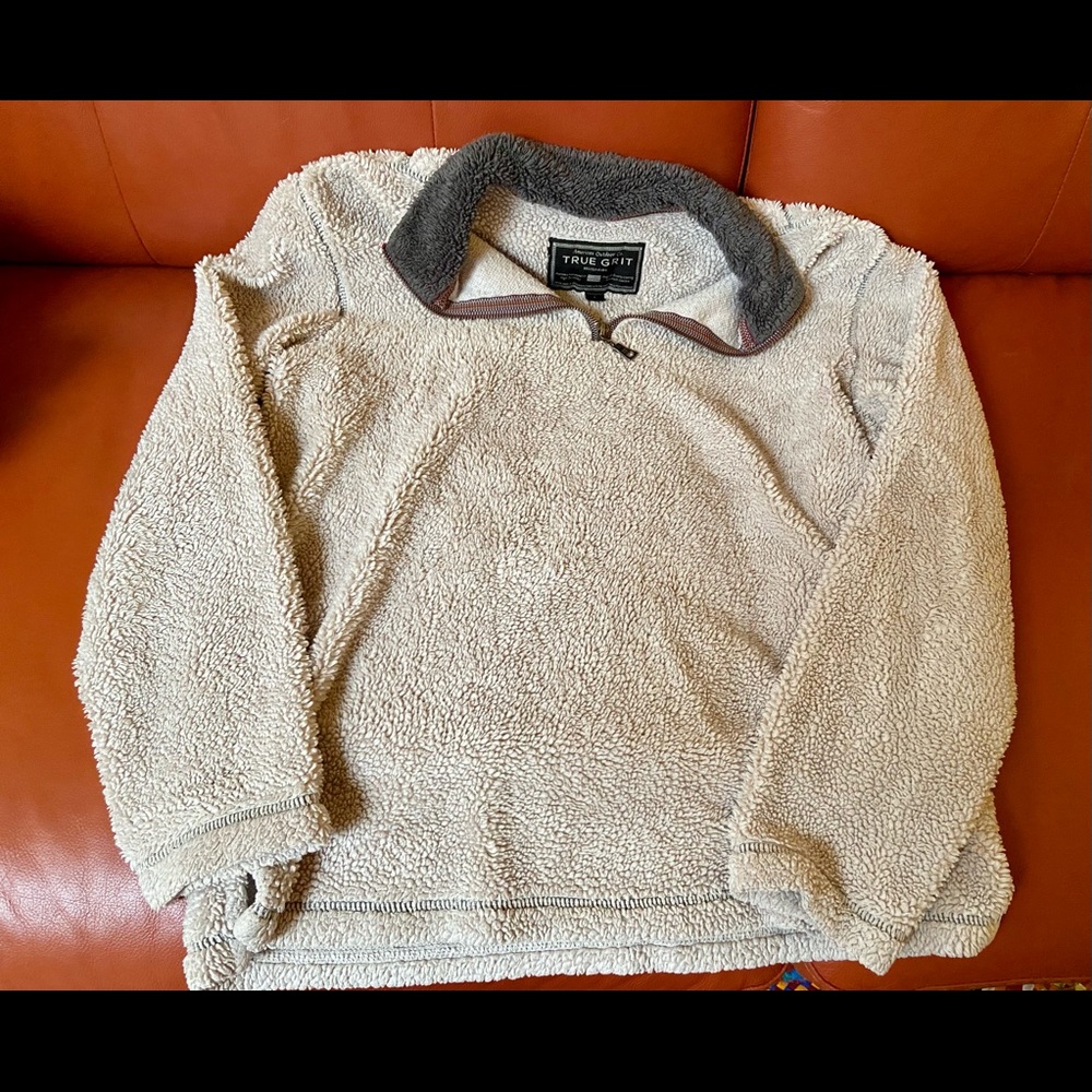 True Grit fuzzy pullover